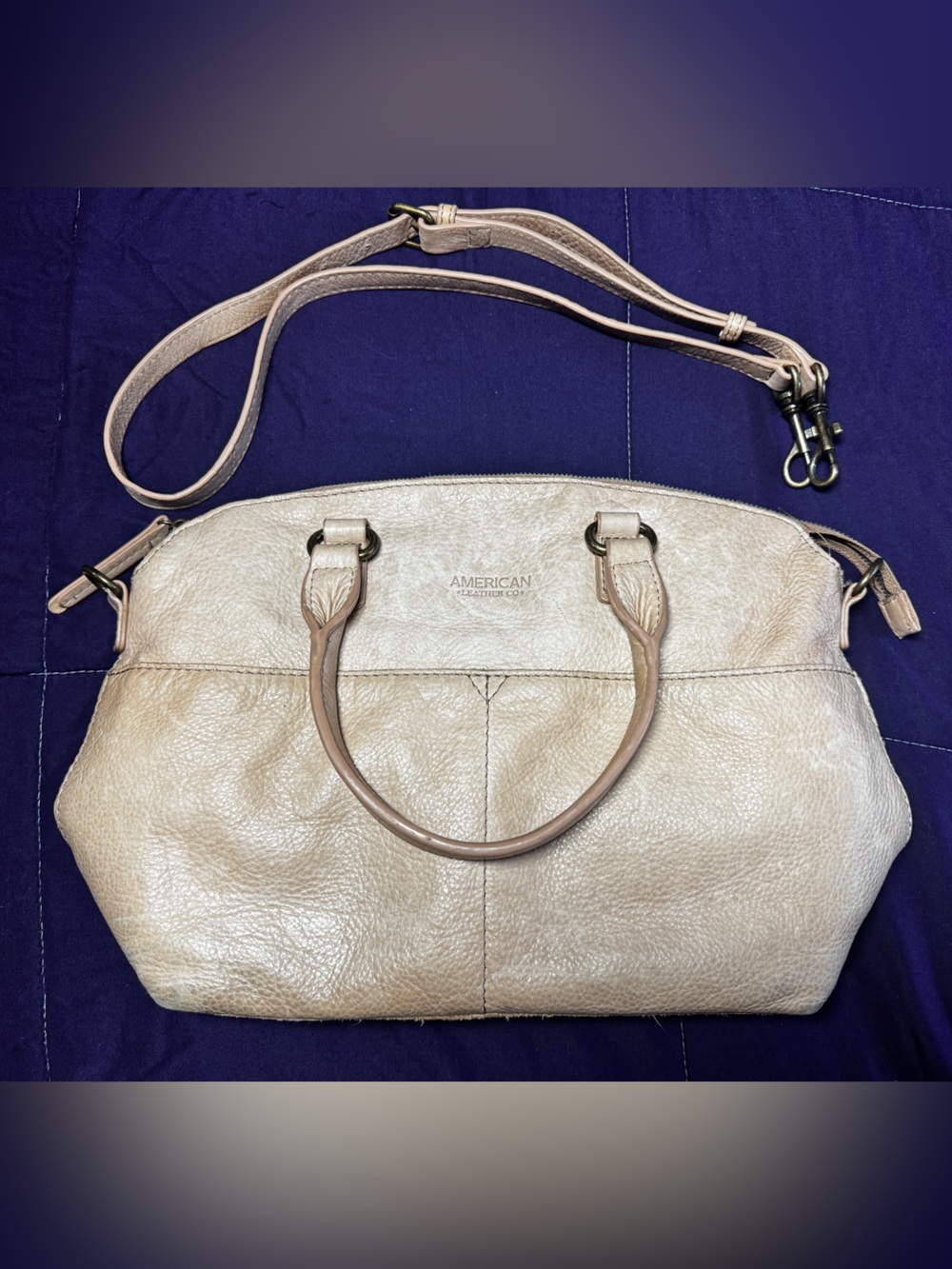 American Leather Co. Tan Crossbody Purse